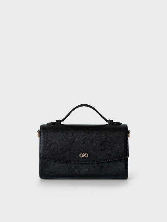 ELFIE 2-WAY CROSSBODY BAG IN BLACK