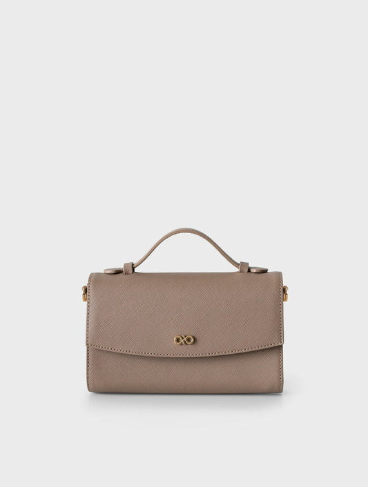 ELFIE 2-WAY CROSSBODY BAG IN MOCHA